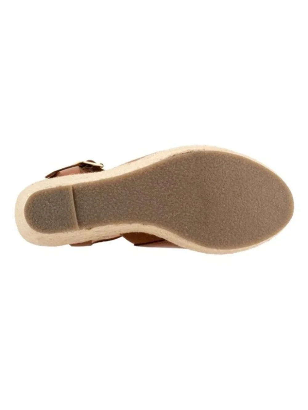 SoftWalk Hilo Women's Leather Espadrille Wedge Sandal - Luggage